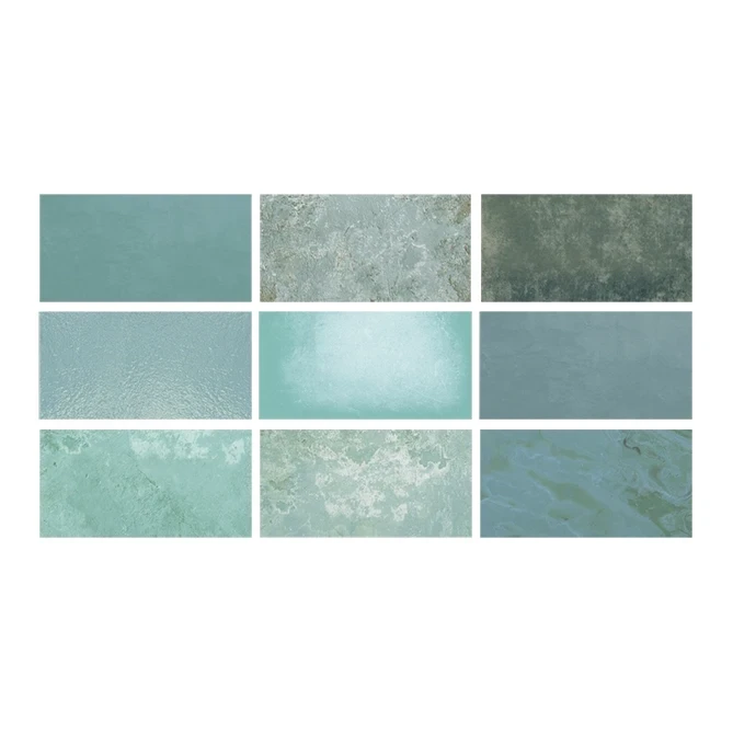 谷 Relax Green Mix Porselen Havuz Karoları | Serapool Porselen