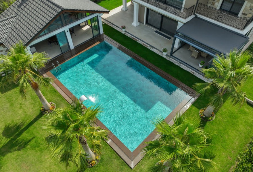 Izmir Urla Villa Pool Project Antique Grey