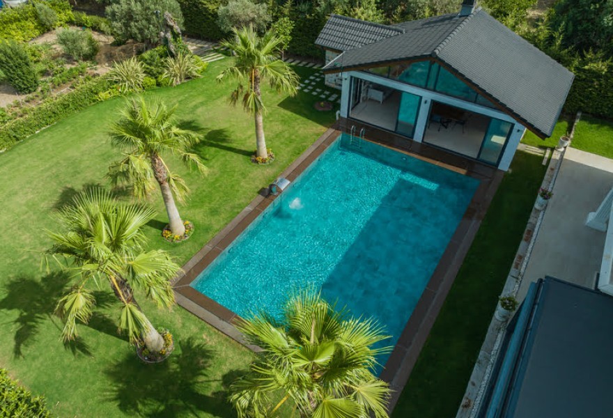 Izmir Urla Villa Pool Projekt Antique Grey