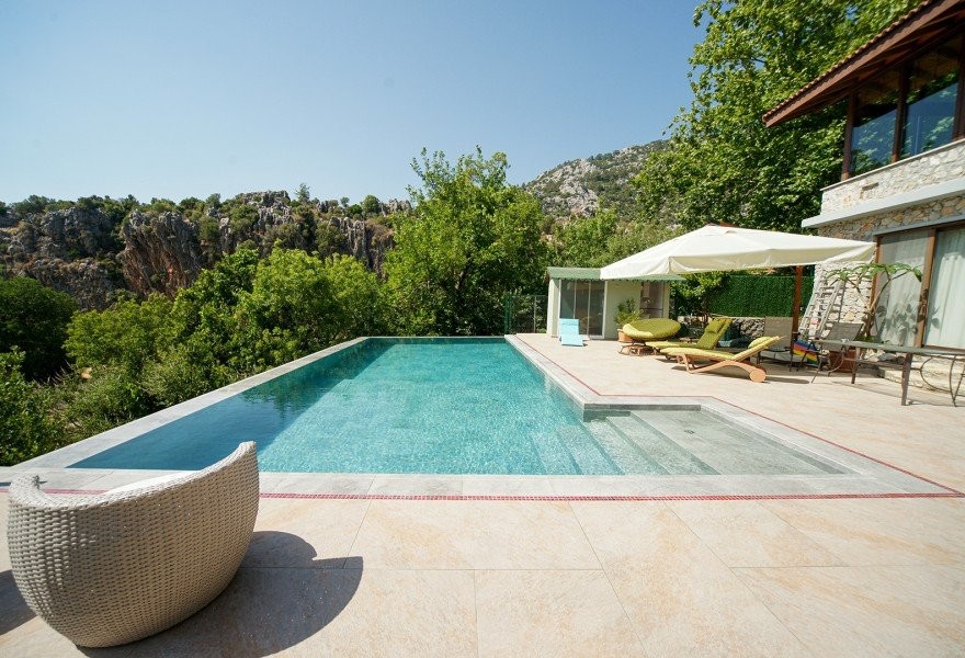 Mugla Antique Grey Pool Project