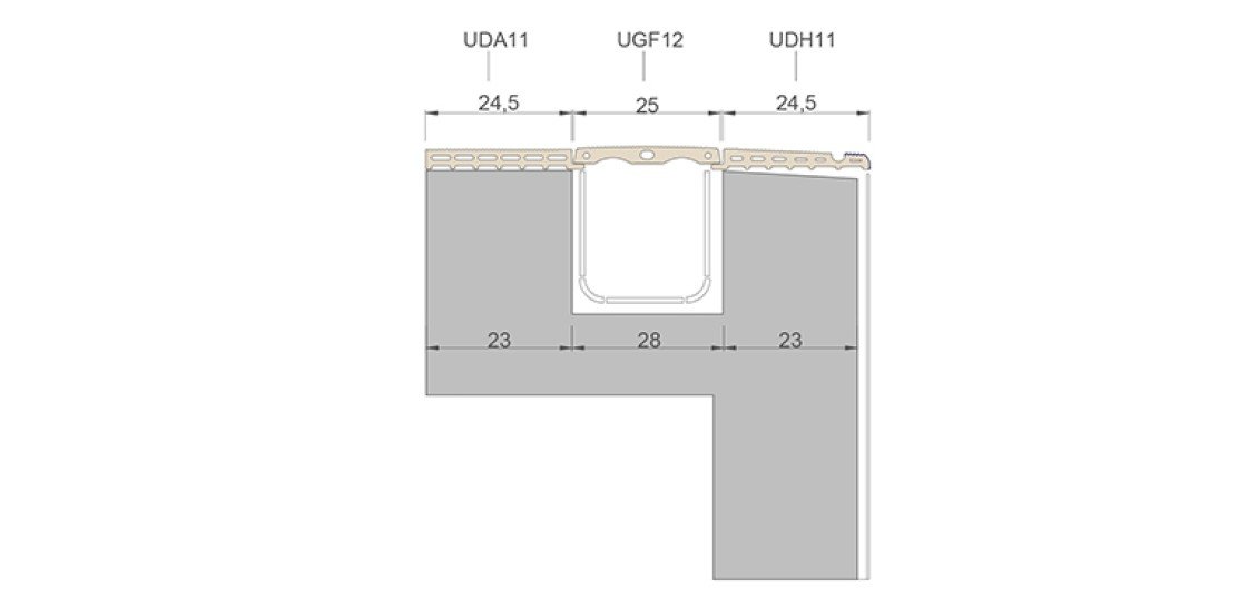 Universal Profiled Antislip Tile - Unglazed