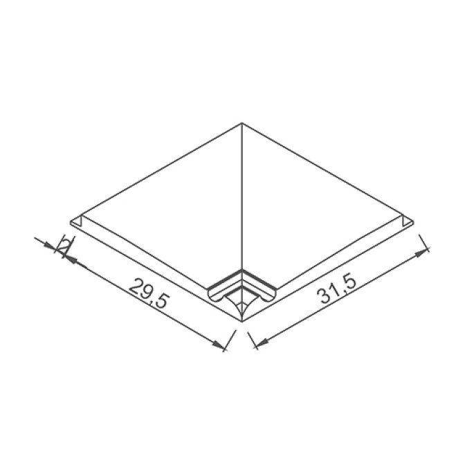 Petit Carre Profiled Coping