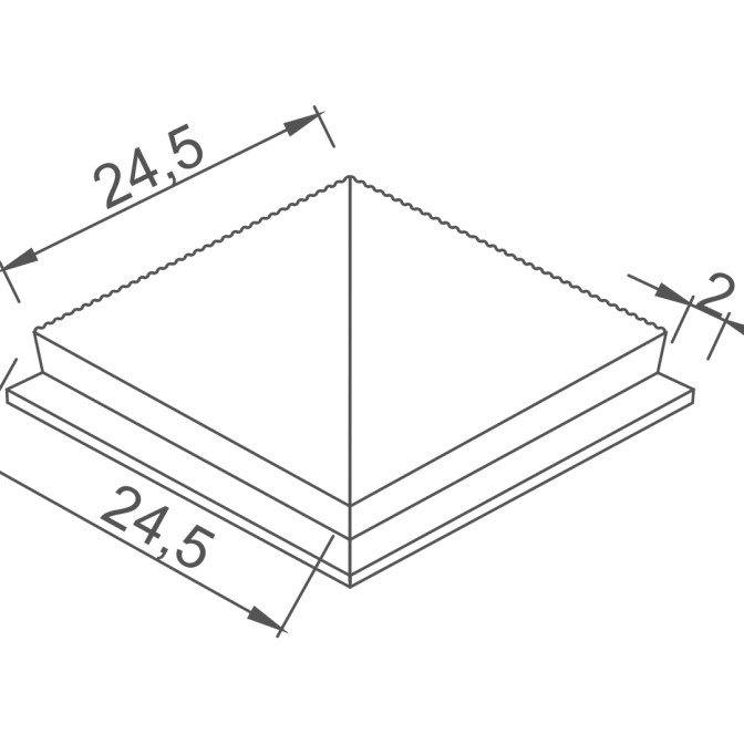 Universal Profiled Antislip Tile - Anthracite