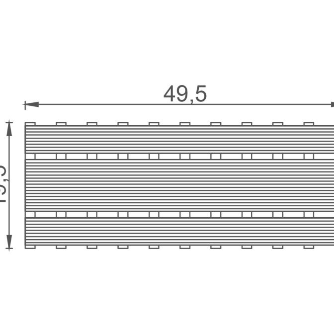 Universal-Porzellan-Gitter und -Ecke - Anthrazit