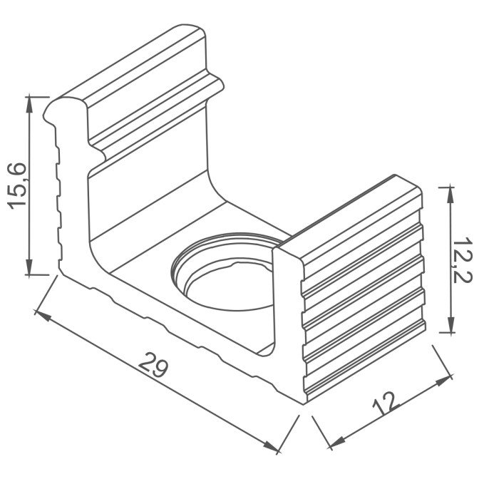 Niche Type Profiled Channel - 2 - White