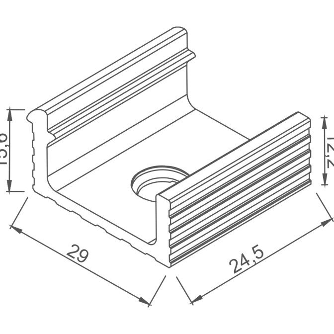 Niche Type Profiled Channel - 2 - White