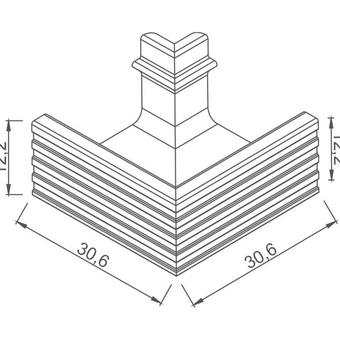 Niche Type Profiled Channel - 2 - White