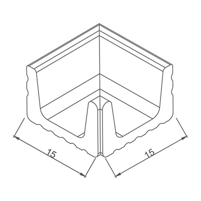 Internal Overflow Channels - 1 - White