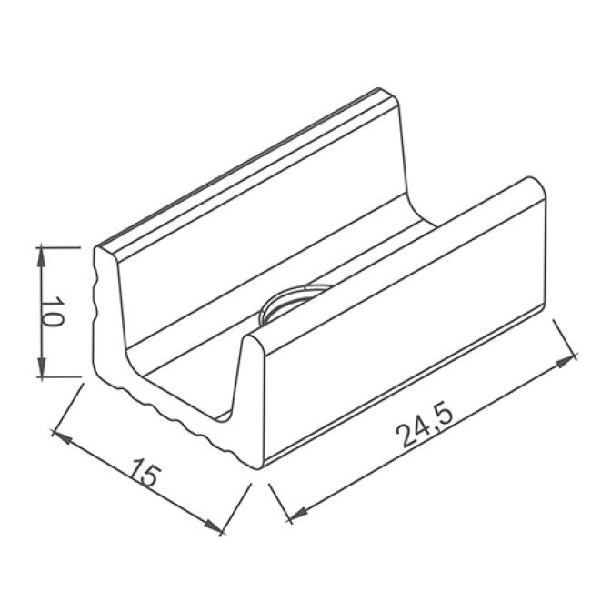 Internal Overflow Channels - 1 - White