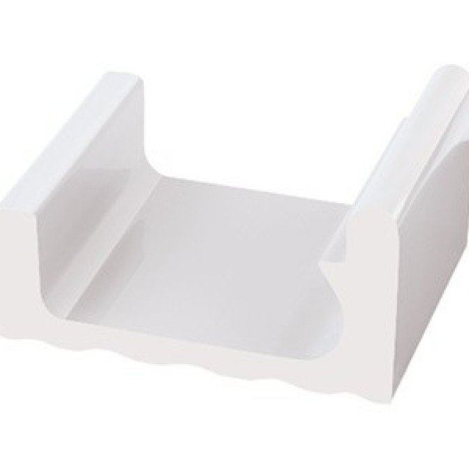 Top Overflow Channels With Coping - 3 - White
