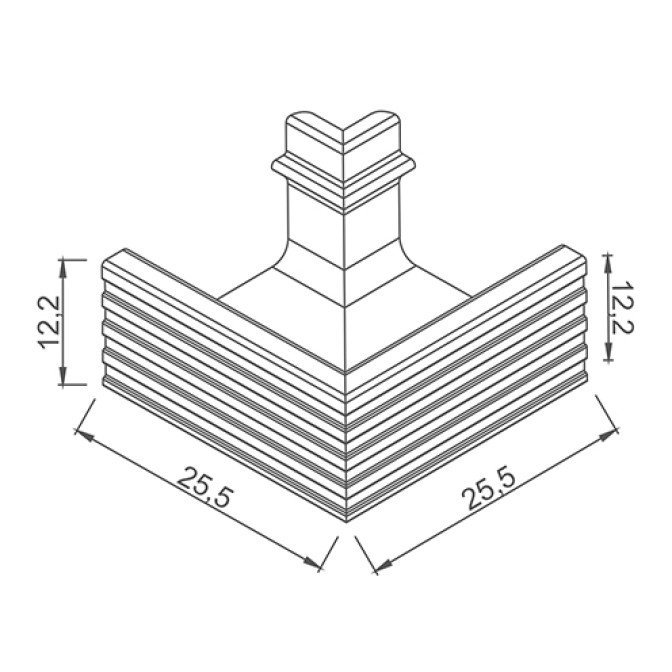 Niche Type Profiled Channel - 1 - Grey