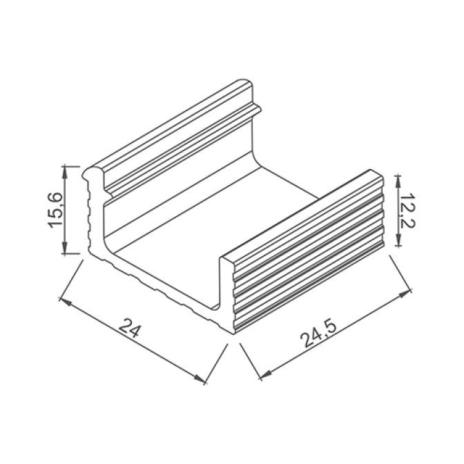 Niche Type Profiled Channel - 1 - Cobalt