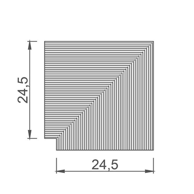 Universal-Porzellan-Gitter und -Ecke - Anthrazit