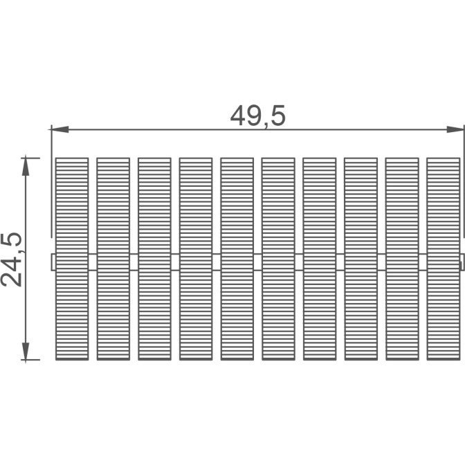 Universal-Porzellan-Gitter und -Ecke - Anthrazit